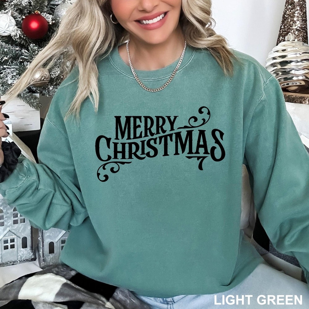 Christmas Sweatshirt, Merry Christmas Sweatshirt, Christmas Shirt for Women, Christmas Crewneck Sweatshirt, Holiday Sweater, Christmas Gift 7.jpg