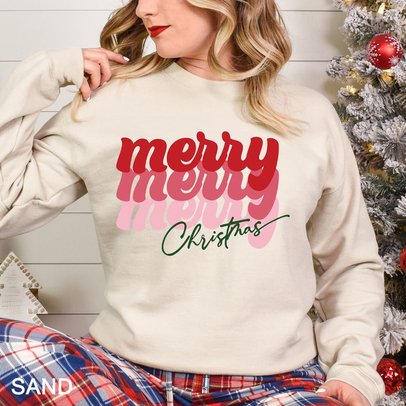 Christmas Sweatshirt, Womens Christmas Sweatshirt, Christmas Sweatshirts for Women, Christmas Gift Women,Merry Christmas Sweatshirt, CR-0215.jpg