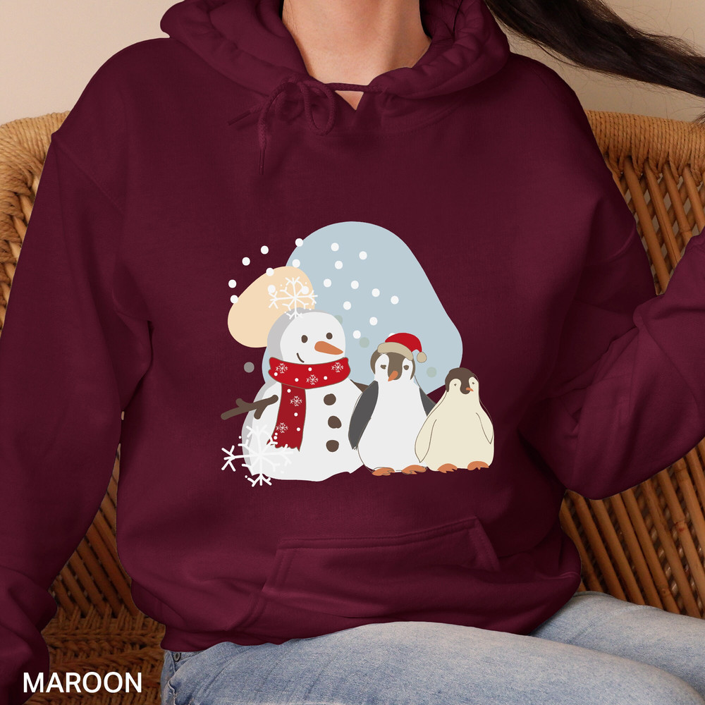 Christmas Winter Shirt, Xmas Sweatshirt, Gift, Christmas Snow Man Hoodie, Gift for Christmas, Winter Christmas Hoodie, CR-0436.jpg