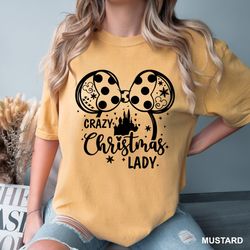 crazy christmas lady shirt, christmas tee, ladies christmas shirt, christmas gift for mom, gift for woman, christmas lad