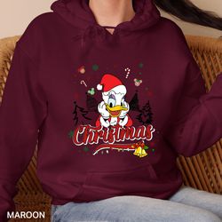 daisy christmas sweatshirt, disney hoodie, daisy xmas shirt, donald daisy, daisy disney sweatshirt, disneyland daisy shi