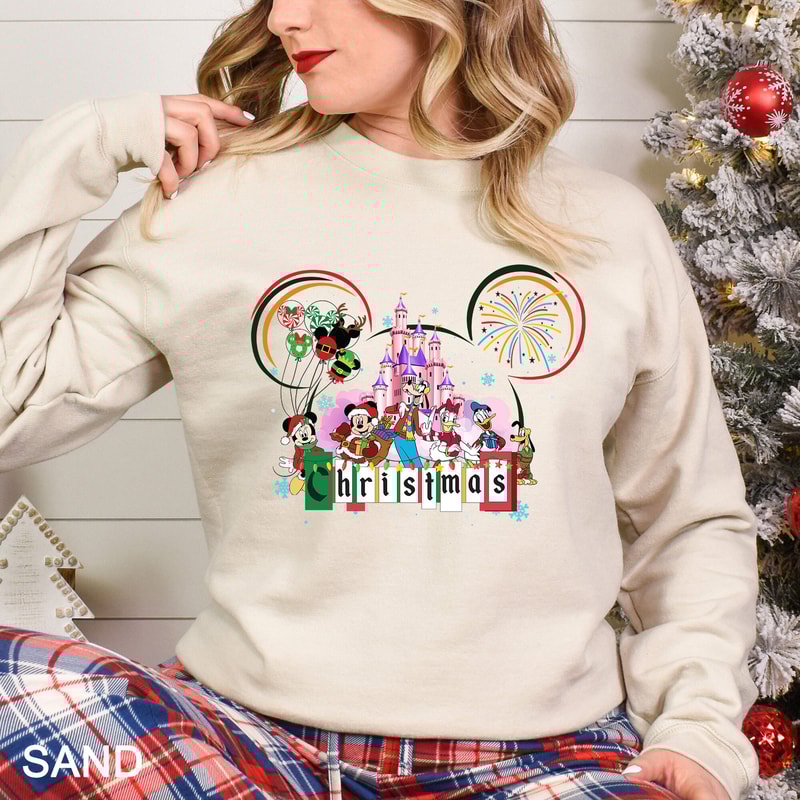 Disney Christmas Sweatshirt, Family Disney Christmas Shirt, Disney Christmas Shirt, Mickey and Friends Merry Christmas Shirt, DIS-0295.jpg