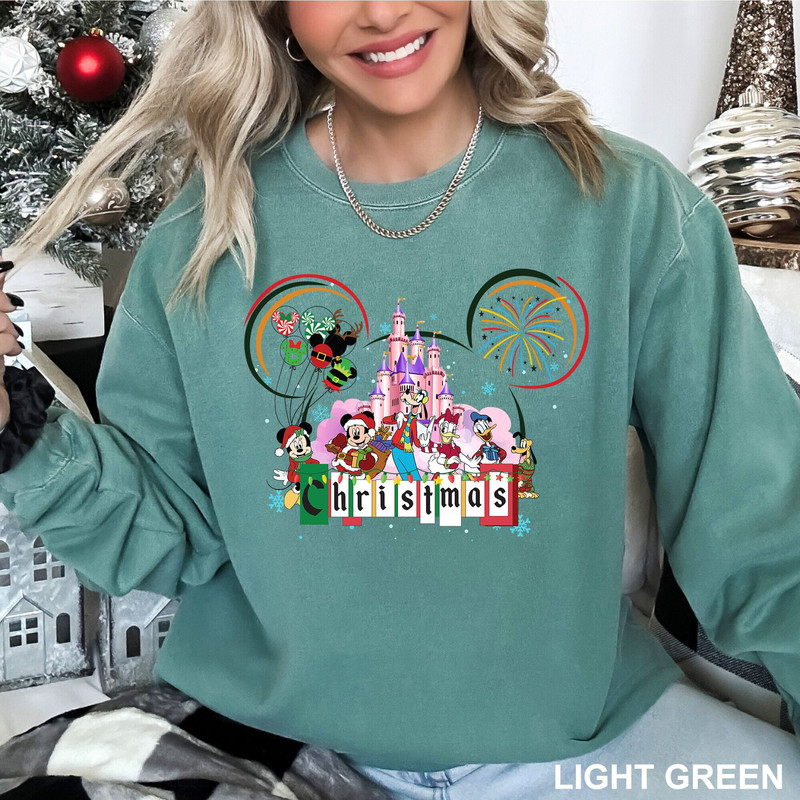 Disney Christmas Sweatshirt, Mickey and Friends Sweatshirt, Unisex Disneyland Sweatshirt, Disneyland Shirt, DIS-0327.jpg