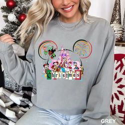 disney mickey and friends christmas shirt, disney holiday family shirt, xmas party shirt, christmas matching, disneyland