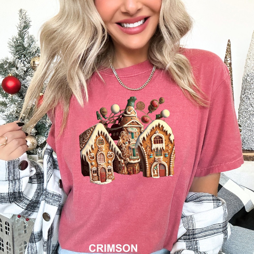 Gingerbread House Shirt, House Hunters Shirt, Holiday Shirt, Christmas Gift, Christmas Party Shirt, Family Xmas Tee, Xmas Gift CR-0073.jpg