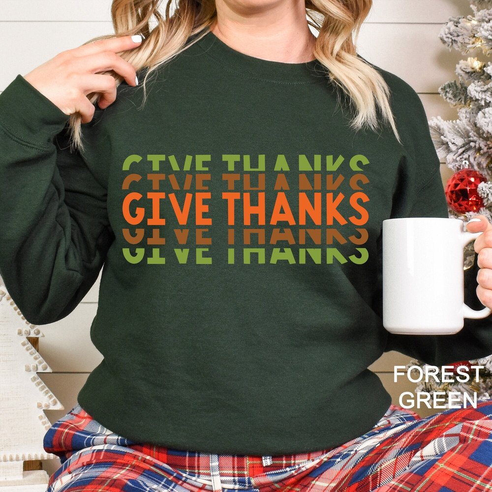 Give Thanks Sweatshirt, Thanks giving Tee, Thanks Giving, Thanks Giving Sweatshirt, Thanksgiving Gift, Gift for Thanksgiving, THNX-0100.jpg