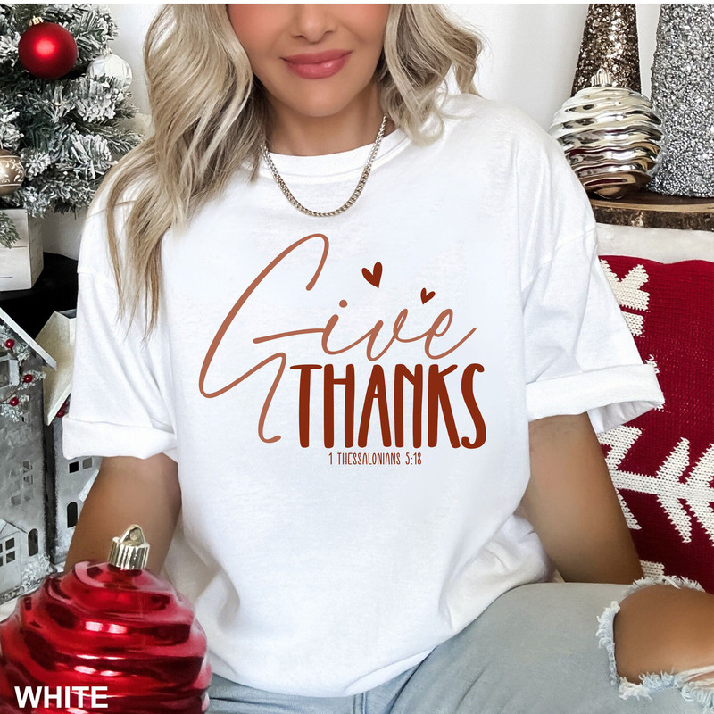Give Thanks To The Lord Shirt, Thankful Shirt, Thanksgiving Gift For Religious, Church Shirt, Christian Shirt,Blessed Tee, THNX-0101.jpg