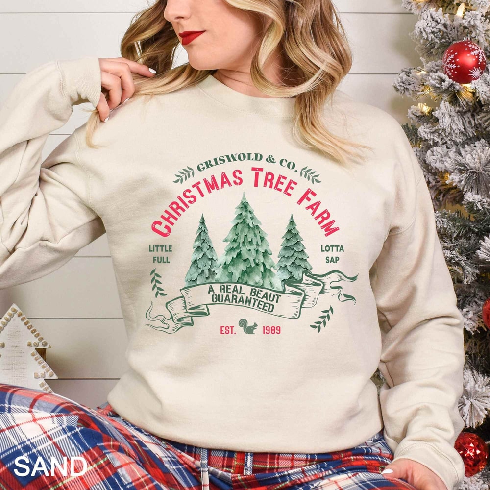 Griswold Christmas Tree Farm Sweatshirt, Griswold Christmas Sweatshirt, Retro Vintage Christmas Shirt, Christmas Light Vintage Sweatshirt 5.jpg