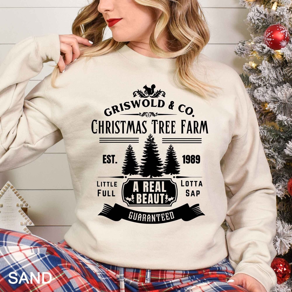 Griswold Christmas Tree Farm Sweatshirt, Griswold Christmas Sweatshirt, Retro Vintage Christmas Shirt, Christmas Light Vintage Sweatshirt 9.jpg