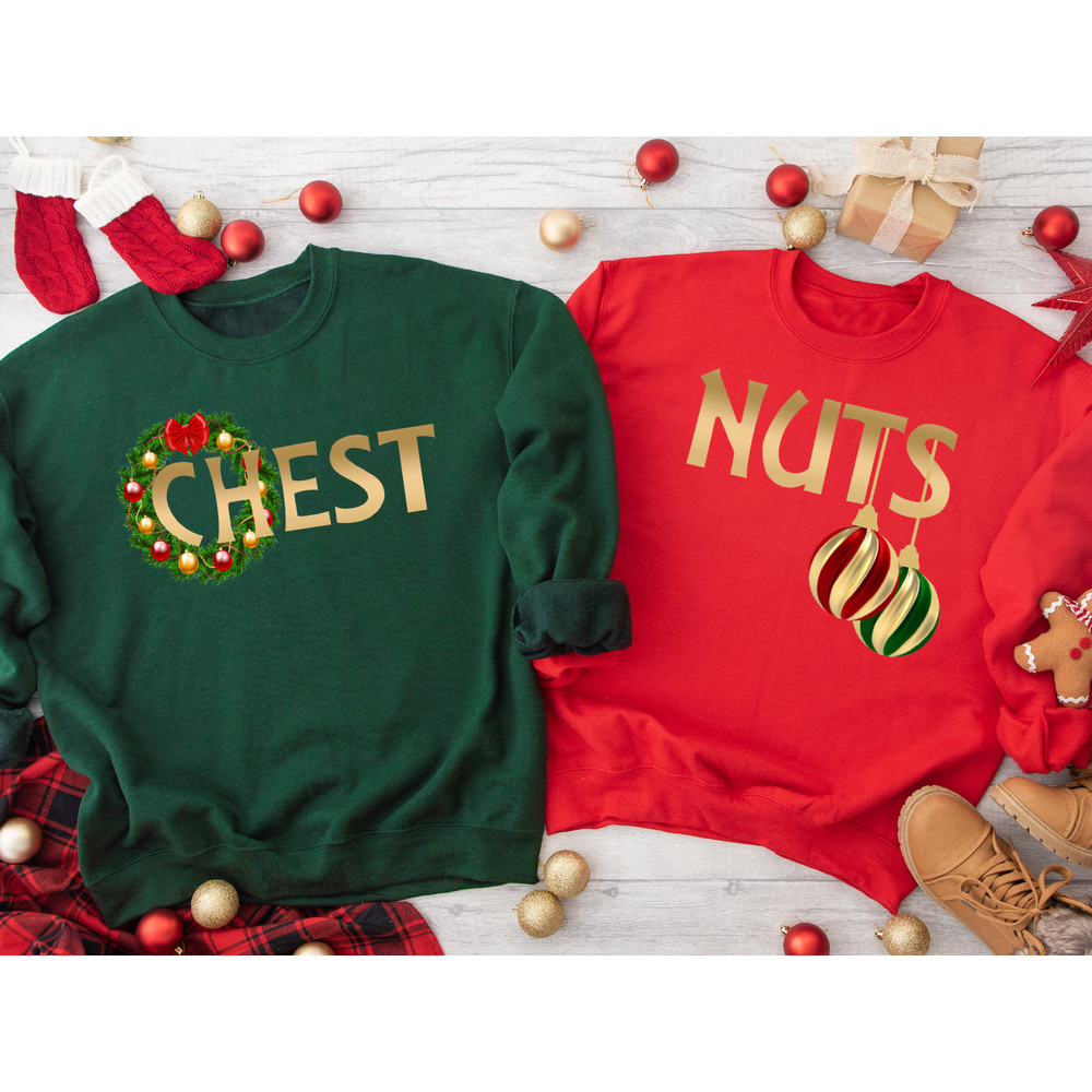 Chest Nuts Matching Christmas Sweatshirt Hoodie, Matching Couples Christmas Sweatshirt, Funny Chest and Nuts Couples Christmas Sweatshirt.jpg