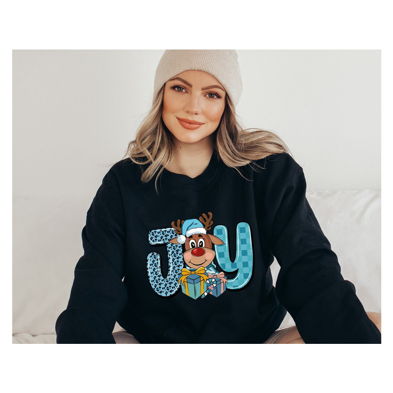 Joy Reindeer Sweatshirt, Joy Christmas Hoodie, Christmas Family Sweater, Reindeer Shirt, Joy Sweatshirt, Xmas Apparel, Baby Reindeer Shirt.jpg