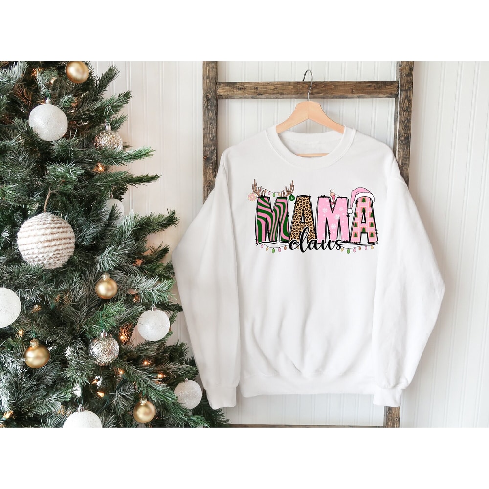 Mama Claus Sweatshirt, Merry Christmas Hoodie, Christmas Sweater, Mom Christmas Sweatshirt, Christmas Gift For Mama, Christmas Mama Apparel.jpg