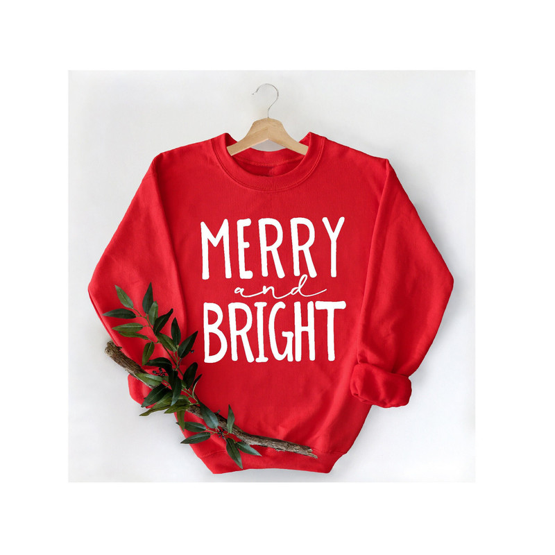 Merry And Bright Sweatshirt, Christmas Merry And Bright Hoodie, Merry Christmas Sweatshirt, Christmas Vibes Sweater, Christmas AF Hoodie.jpg