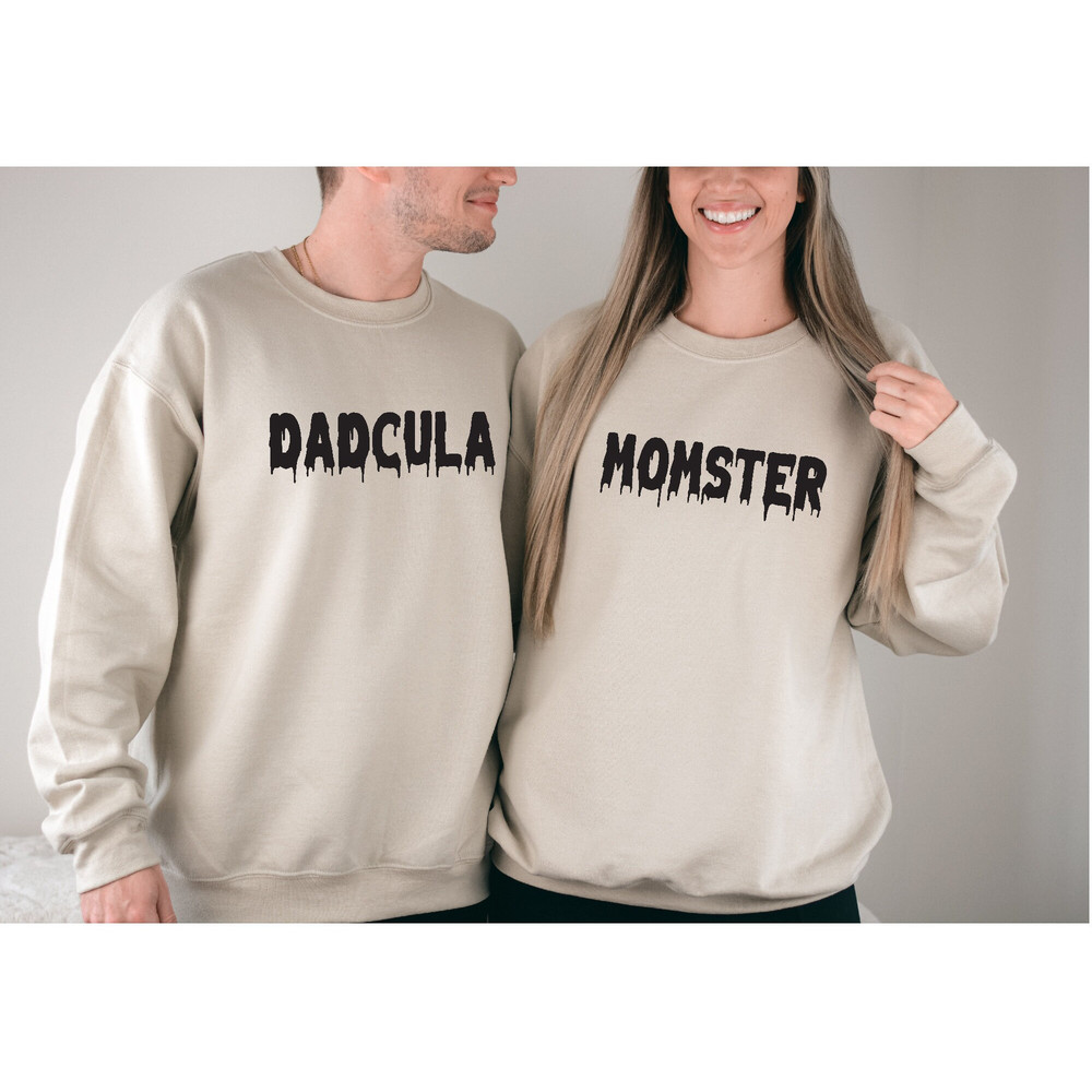 Momster and Dadcula Matching Halloween Sweatshirt, Momster, Dadcula Hoodie, Mom Halloween Sweatshirt, Dad Halloween, Couples Halloween Gift.jpg