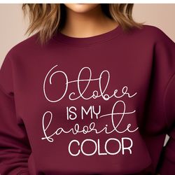october is my favorite color sweatshirt, thankful fall hoodie, thanksgiving family pullover, blessed sweatshirts, cute a