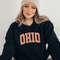 Ohio Sweatshirt, Ohio Orange Print Hoodie, Cute Ohio Sweater, Ohio College Student Gifts, University of Ohio Apparel, Ohio State Sweater.jpg