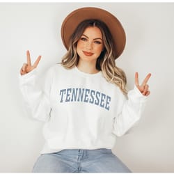 tennessee sweatshirt, blue print hoodie, cute tennessee sweater, tennessee college student gifts, university of tennesse