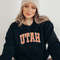 Utah Sweatshirt, Utah Orange Print Hoodie, Cute Utah Sweater, Utah College Student Gifts, University of Utah Sweatshirt, Utah Sports Fan.jpg