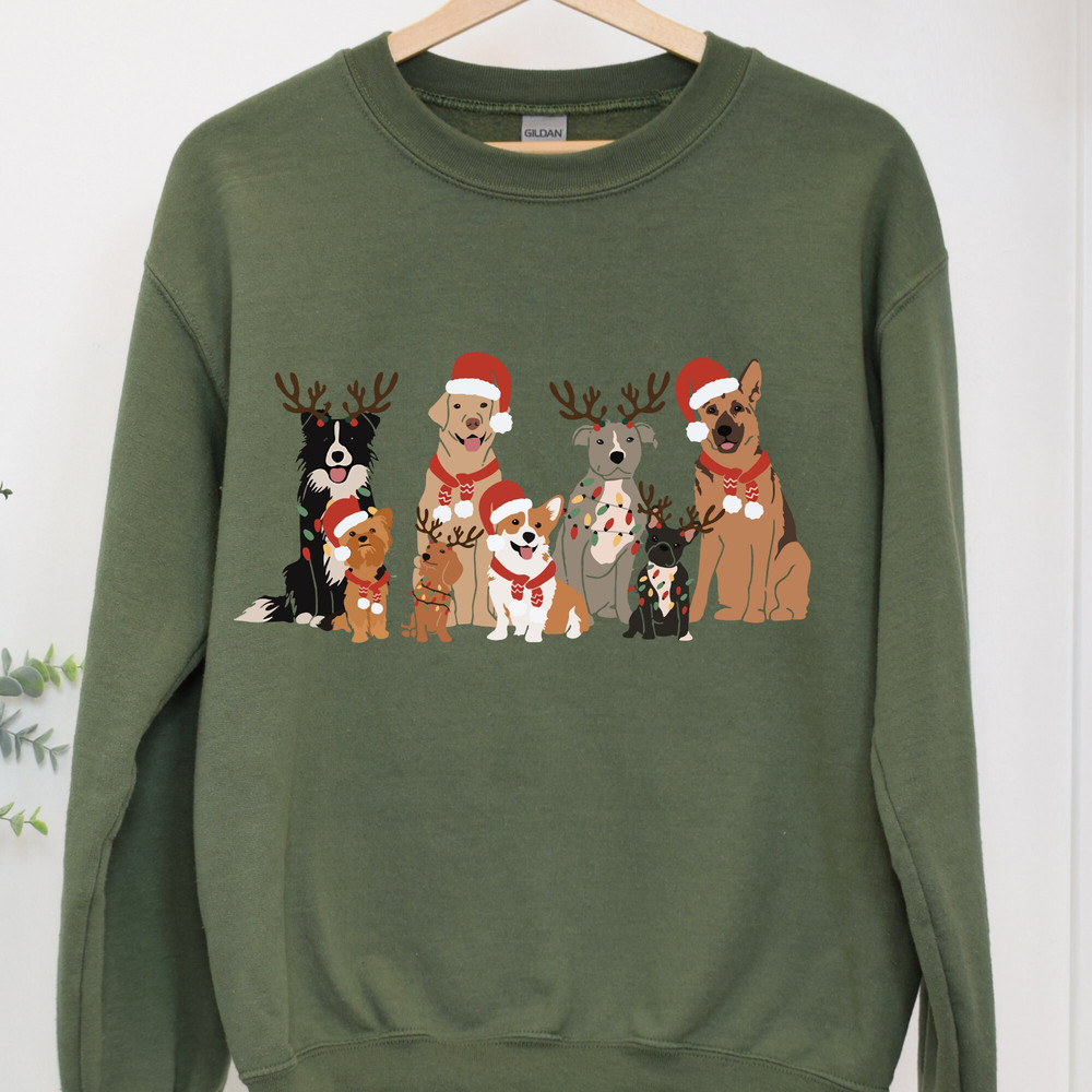 Christmas Dogs Shirt,Christmas Dog Sweatshirt,Dog Owner Christmas Gift ,Christmas Sweater,Merry Christmas Dog Gift,Noel 2024 Tee, Cute Dogs.jpg