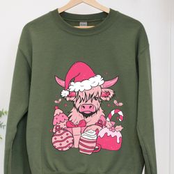 christmas highland cow shirt,christmas cow sweatshirt,western christmas tshirt,southern christmas shirt,country christma