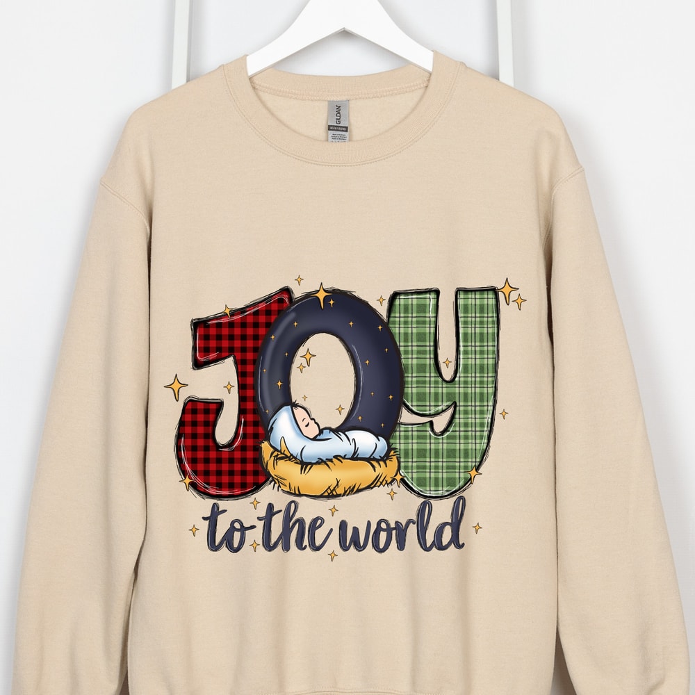 Christmas Joy To the World Sweatshirt,Christmas Jesus Birth Shirts,Christmas Faith Shirt,Christmas Church Shirt,Christmas Belief Shirt.jpg