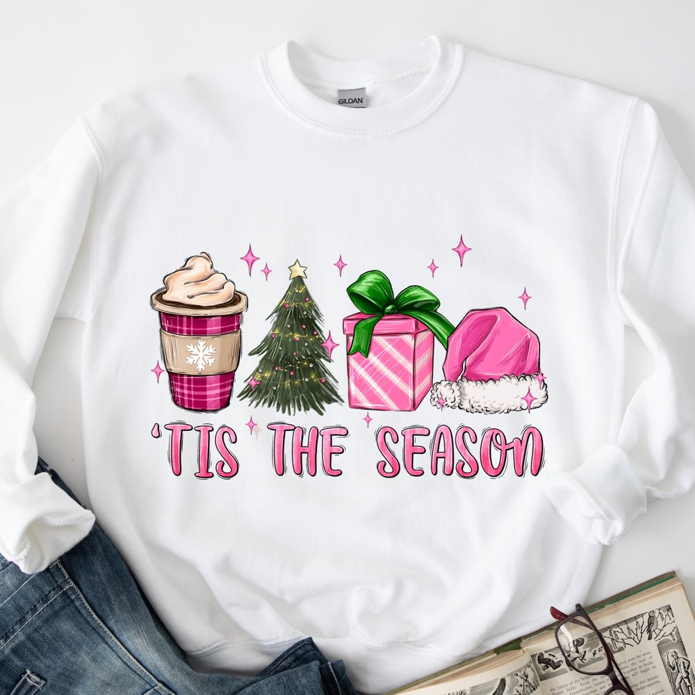 Christmas Tis The Season Sweatshirt,Christmas Tis The Season Shirt, Merry Christmas Sweatshirt, Christmas Sweatshirt, Cute Winter Sweatshirt.jpg