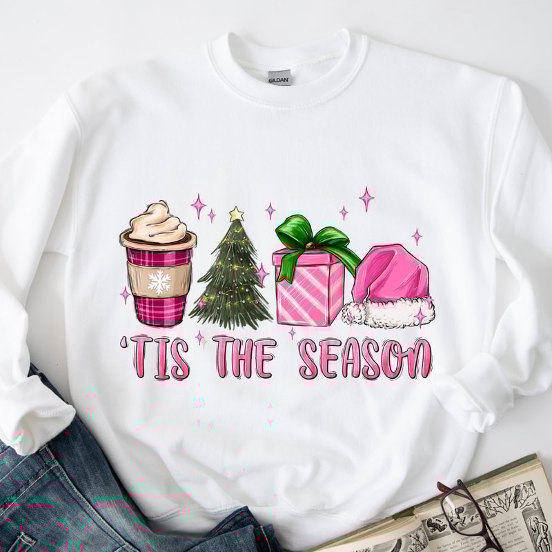 Christmas Tis The Season Sweatshirt,Christmas Tis The Season Shirt, Merry Christmas Sweatshirt, Christmas Sweatshirt, Cute Winter Sweatshirt.jpg