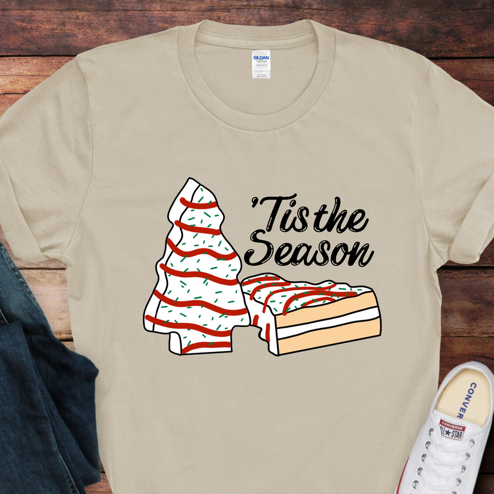 Christmas Tree Cake Shirt, Christmas Cake Shirt, Christmas Tree Cake Shirt, Tis The Season Christmas Cake Sweatshirt.jpg