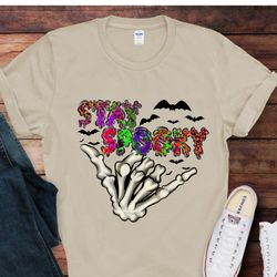 cool skeleton rock on sweatshirt,halloween skeleton hand shirt,spooky skeleton shirt,halloween spooky skeleton hand shir