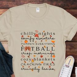 cozy blankets crunchy leaves crackling fires football shirt,fall halloween tee,fall vibes,autumn sweaters,fall bucket li