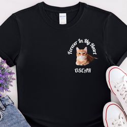 Custom Pet Shirt,Custom Cat Shirt,Custom Pet Photo Shirt,Personalized Pet Shirts,Personalized Cat Shirt,Custom Cat Memor