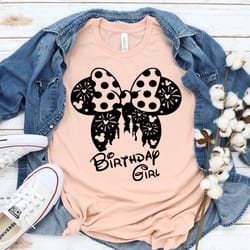 disney birthday girl shirt, birthday shirt, disney birthday t-shirts, birthday minnie shirt, birthday party shirts, birt