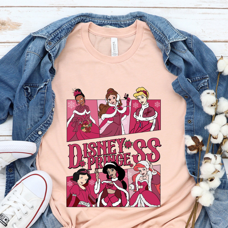 Disney Princess Christmas Sweatshirt, Disney Christmas Sweatshirt, Disney Christmas Holiday Shirt, Christmas Party Shirt, Christmas Sweaters.jpg