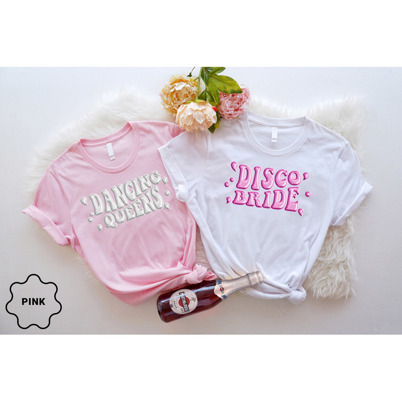 Disco Bachelorette Shirts, Disco Bride Retro, Bridesmaid Group Shirt, Lets Go Girls, One Last Disco, Wedding Party Group Shirt, Bride Party.jpg
