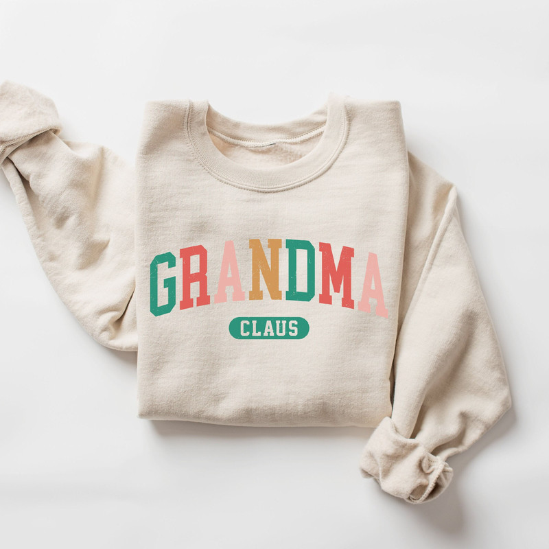 Grandma Claus Sweatshirt, Christmas Grandma Gift, Nana Sweatshirt, Mimi Claus Shirt, Christmas Gift For Gigi, Unique Mom Gift For Christmas 1.jpg