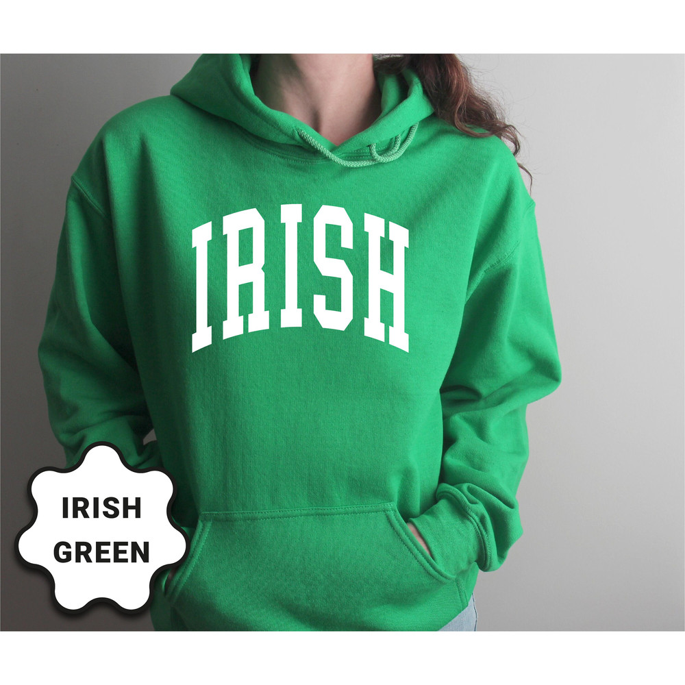 Irish Sweatshirt, St Patrick's Day Sweatshirt, Irish Hoodie, Shamrock Sweatshirt, Women's St Patricks Day Shirt, St Patrick's Day Gift.jpg