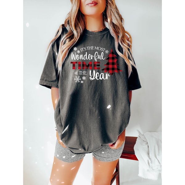 It's The Most Wonderful Time Of The Year Shirt, Merry Christmas Shirt, Womens Christmas Shirt, Xmas Tee, Family Christmas Gift, Holiday Tee.jpg