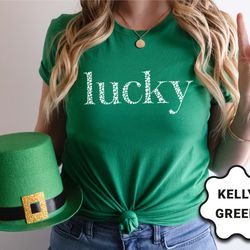 lucky shirt, st patrick's day shirt, shamrock shirt, irish shirt, women's st patricks day shirt