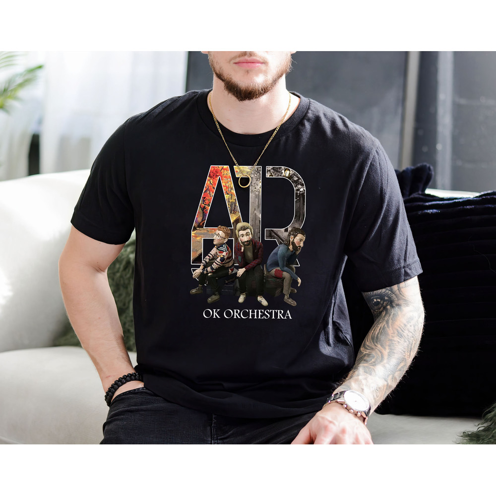 AJR Band T-Shirt, Ajr Band ok Orchestra Tour T Shirt, AJR Band Shirt, AJR Brothers Shirt, Indie Pop Band Shirt Hoodie Sweatshirt.jpg