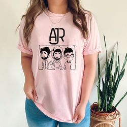 ajr band t-shirt, the click album shirt, ajr members chibi shirt, ajr brothers band shirt, ajr the click galaxy ajr the