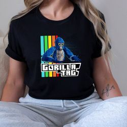cool gorilla tag shirt, retro gorilla tag monke vr gamer t-shirt, gorilla tag birthday shirt, gorilla tag hoodie, gamer