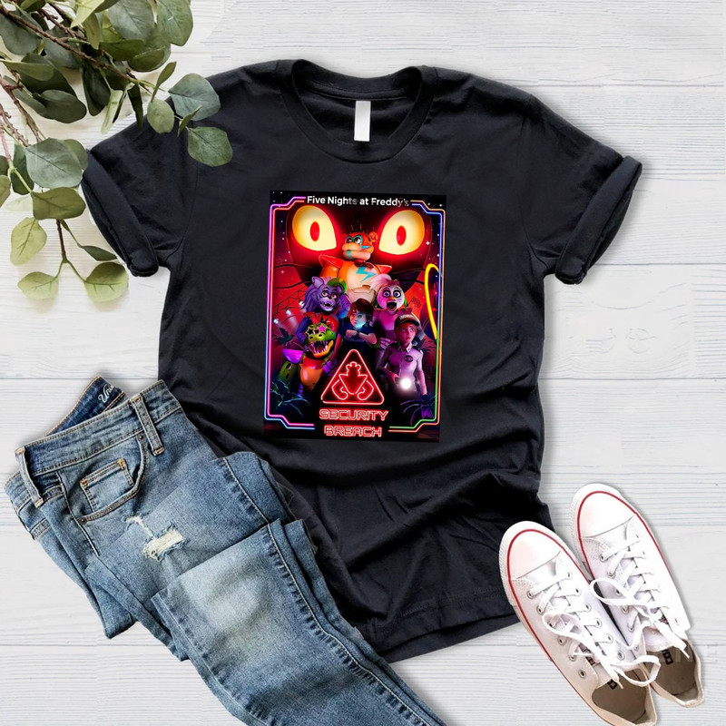 Five Nights at Freddy's Security Breach T Shirt, Limited Five Nights At Freddy's Vintage T-Shirt, Five Nights at Freddy's T-shirt.jpg