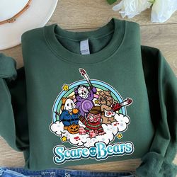 horror scare bears shirt, funny horror movie t-shirt, vintage halloween shirt, horror characters shirt, serial killers s