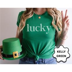 lucky shirt, st patrick's day shirt, shamrock shirt, irish shirt, women's st patricks day shirt