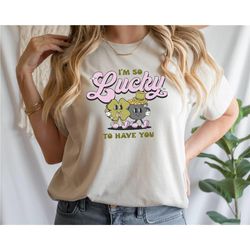 retro womens st patricks day shirt, trendy shamrock graphic tee, lucky st patricks day shirt, st paddy day, cute saint p