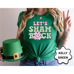 retro shamrock shirt, cute womens st patrick's day shirt, funny lucky shirt, irish shirt, cute irish st patty's day shir