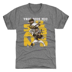 juan soto men's premium t-shirt - san diego baseball juan soto manny machado & fernando tatis jr. san diego trio wht