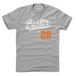 buster posey men's cotton t-shirt - san francisco baseball buster posey buster players weekend o wht