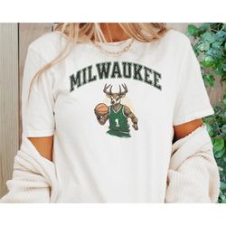 milwaukee bucks shirt, milwaukee bucks gift, vintage milwaukee bucks, giannis, damian lillard, milwaukee basketball, bas