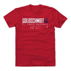paul goldschmidt men's cotton t-shirt - st. louis baseball paul goldschmidt st. louis elite wht